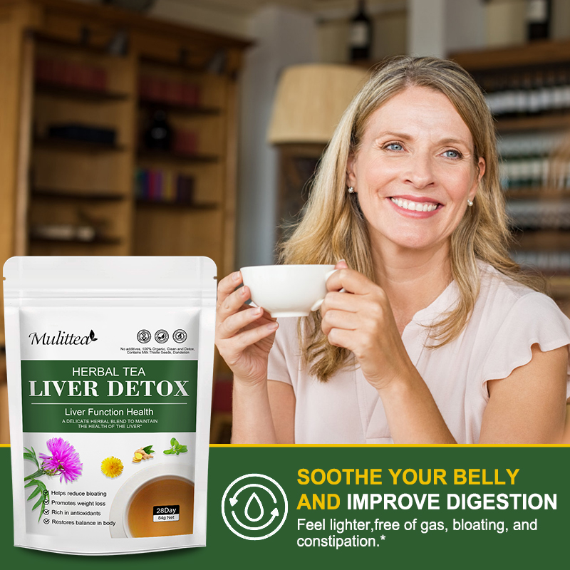 Mulittea Liver Detox Tea with  - Dandelion Detox Tea のレビューと価格