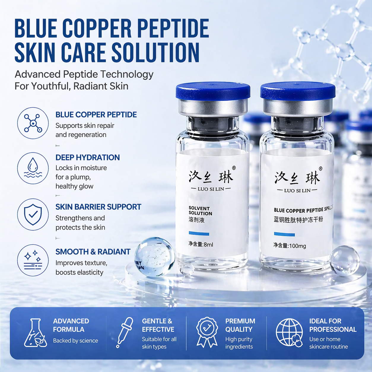 Blue Copper Peptide 100mg GHK- - Licorice Root Sticks のレビューと価格